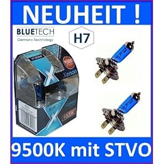 BLUETECH H7 55W 9500K Xenon Effekt.2er Set mit STVO Zulassung