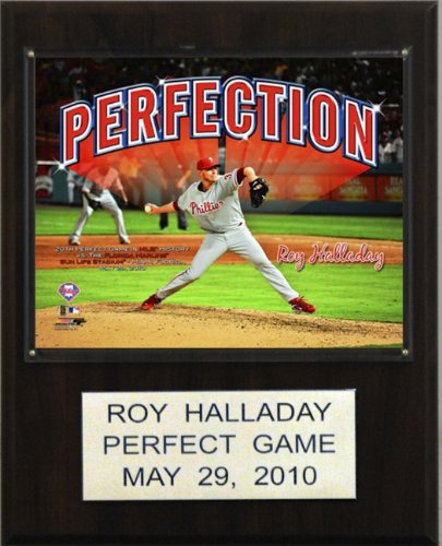 MLB Roy Halladay Perfect Game Philadelphia Phillies Player Plaque