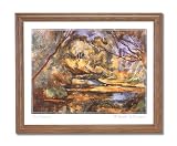 Paul Cezanne French Lake Trees Tuscan Landscape Home Decor Wall Picture Oak Framed Art Print