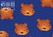 By The Yard Blue Tiger Face Quilt Cotton Flannel Fabric