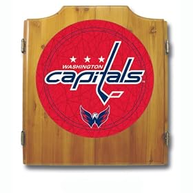 NHL Washington Capitals Dart Cabinet includes Darts and Board by 