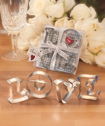 "LOVE" Cookie Cutter Wedding Favors, 30