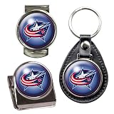 NHL Columbus Blue Jackets Three Piece Key Chain, Money Clip & Magnet Clip
