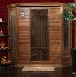 Newport 3 Person Infrared Sauna, Canadian Red Cedar, CD person infrared sauna Newport 3 Person Infrared Sauna, Canadian Red Cedar, CD
