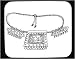 Mouse Pad with black and white, Egypt, jewelery, necklace, relic, artifact, ornament