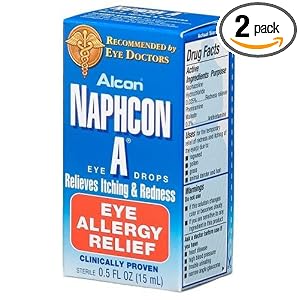 Alcon Naphcon-A Allergy Relief Eye Drops, 0.5-Ounce Bottles (Pack of 2) by Alcon