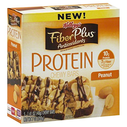 Kellogg's Fiber Plus Protein Bar, Peanuts, 5 count, (Pack of 3), 15 Bars Total