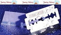 100 "Derby Extra" Stainless Steel Double Edge Razor Blades