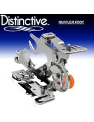 Distinctive Ruffler Sewing Machine Presser Foot - Fits All Low Shank (Top-Loading Drop-In Bobbin Machines Only) Singer, Brother, Babylock, Euro-Pro, Janome, Kenmore, White, Juki, New Home, Simplicity, Necchi and Elna Sewing Machine