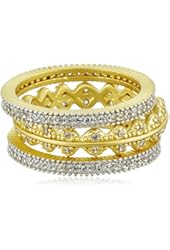 Freida Rothman Crown Set of 3 Stackable Ring