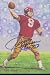 Sonny Jurgensen Autographed/Hand Signed Goal Line Art Card with HOF 83 Inscription