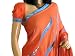 BOLLYWOOD CORAL WEDDING PARTY DESIGNER SARI SAREE