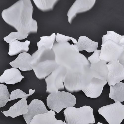 (Price/1680 Pieces)Oparty Romantic Wedding Snow White Silk Rose Petals, Party Favors