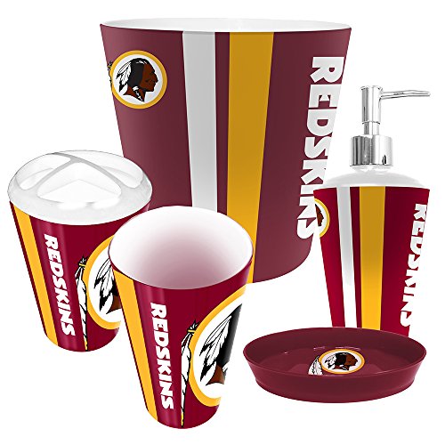 Washington Redskins 5 Piece Bathroom Set