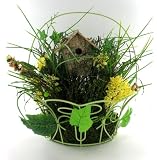Artificial Flower Plant Wall Art Basket Spring Easter Door