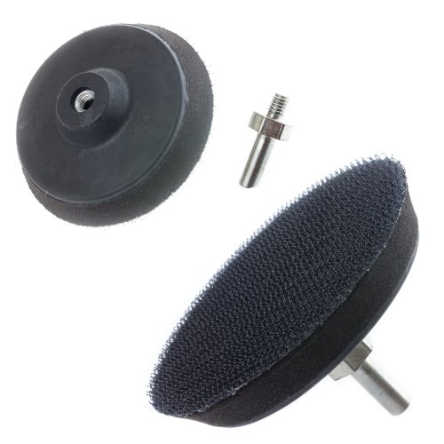 3 inch (75mm) Velcro Backing Pad (with drill attachment), Hook and Loop