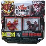 Bakugan Gundalian Invaders EXCLUSIVE Evil Twin Pack (Red) Pyrus HELIX DRAGONOID w/DNA CODE {SET OF 2}