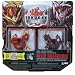 Bakugan Gundalian Invaders EXCLUSIVE Evil Twin Pack (Red) Pyrus HELIX DRAGONOID w/DNA CODE {SET OF 2}