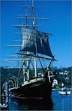 photographie The Joseph Conrad tall ship (c.1841) in Mystic Seaport. est disperible en (L x H): 2...