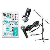 【audio-technicaヘッドホン + マイク＆ブームマイクスタンド付】YAMAHA/ヤマハ AG03-MIKU ウェブキャスティングミキサー 3チャンネル　「初音ミクおためしセット」同梱