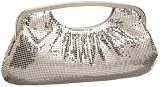 Whiting Davis Classic Shirred Cut out Handle Clutch