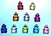P&F HIGH QUALITY PRODUCTS Pack of 10 Dazzling Cute Bear Loom Charms for Silicone Band Loom Bracelets (CB)
