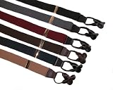 Button-End Elastic Dress Suspender Brass Hdwe *Tall Avail*