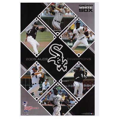 Professionally Framed Chicago White Sox 2005 ALCS Champions POSTER World Series - 24x36 with RichAndFramous Black Wood Frame