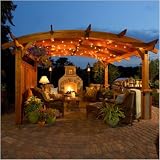 Sonoma 14' x 14' Redwood Finish Pergola