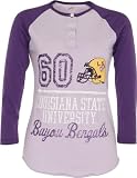LSU Tigers Women's Henley Raglan Sleeve Shirt
