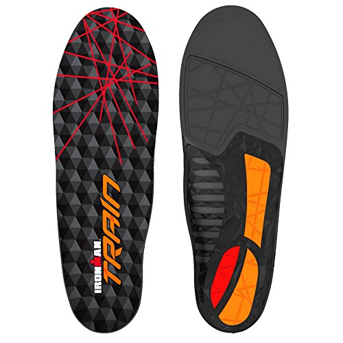 Spenco Ironman TRAIN Premium Insoles - Lightweight, Protection, Support, Training, Hard Wearing, Comfortable, Multi-Density, Semi-Flexible, Softens Impact, Foot-Cooling, Exercise, Gym, Workout, Fitness 5-6