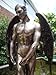 Bronzed Finish Nude Male Angel Statue Sculpture