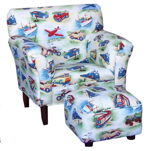 Kitchen: Angel Song Heaven Sent Transportation Modern Boy's Ottoman