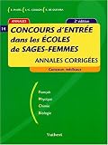 Concours d'entr�e dans les ecoles de sages-femmes n.14