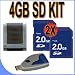 TWO 2GB SD Secure Digital Memory Cards BigVALUEInc Accessory Saver Bundle + USB SD Card Reader + MORE for Nikon Coolpix Digital Cameras Image