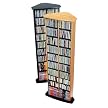 Corner Multimedia Tower - Oak/Black
