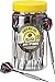 Fat Cat Darts in a Jar: Steel Tip Darts with Storage/Travel Container, 19 Grams (Pack of 27)