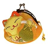Fortune Cat Coin Purse - Orange