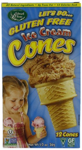 Let's Do Gluten Free Ice Cream Cones, 12-Count Cones (Pack of 12)