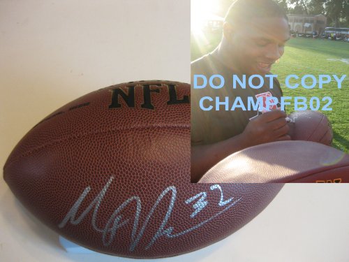 MAURICE JONES DREW JACKSONVILLE JAGUARS,UCLA BRUINS,SIGNED,AUTOGRAPHED,NFL FOOTBALL,COA WITH PROOF