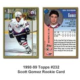 Topps New Jersey Devils Scott Gomez 98-99 Rookie Card
