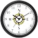 Navigational Compass Nautical Theme Wall Clock by WatchBuddy Timepieces (Slate Blue Frame)