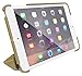 roocase iPad Mini 3 Case - Optigon 3D iPad Mini Slim Shell Case Smart Cover - with Sleep / Wake Function [Features Landscape and Typing Stand] for Apple Mini 3, 2 and 1, Champagne Gold