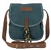The House Of Tara Wax Coated Canvas Girls Messenger Bag (Small, Combat Blue) RS.649.00