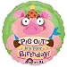 Brithday Pig Eye-popper 18" Mylar Balloon