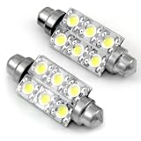 Oracle Lighting 44MM6L1CW Cool White 44mm 6 LED Festoon Bulb - Pair
