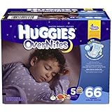 Huggies Overnites Diapers, Size 5, 66 Count
