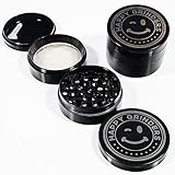 Keep Your Lungs Happy! New Herb Grinder By Happy Grinders - Premium Quality Chromium for Great Fit and Finish, Smooth Grind w/ Long Lasting Diamond Cut Teeth! Best for Herbs, Tobacco, Marijuana/Weed.