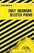 Search : Emily Dickinson : Selected Poems (Cliffs Notes)