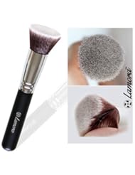 Beauty: Foundation Makeup Brush Flat Top Kabuki for Face - Perfect For Blending Liquid, Cream or Flawless Powder Cosmetics - Buffing, Stippling, Concealer - Premium Quality Synthetic Dense Bristles! - Lamora Beauty